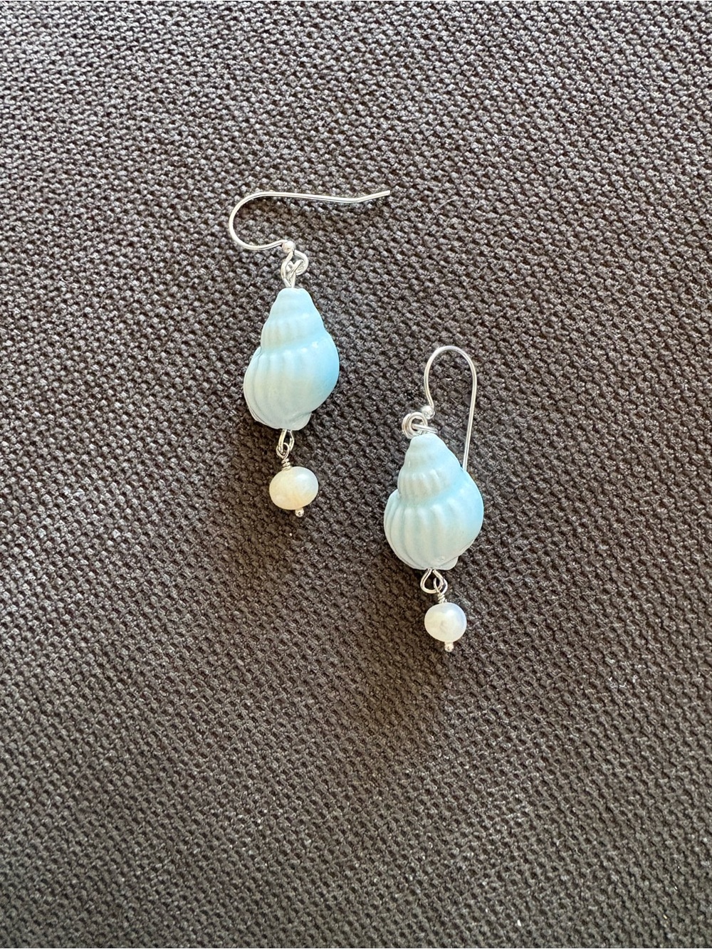 Ceramic Shell Earrings - Picture 2 of 2
